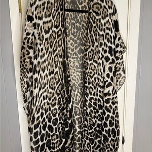Leopard Print Kimono Cardigan